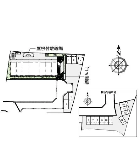 ★手数料０円★千葉市中央区塩田町　月極駐車場（LP）